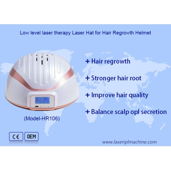 LLLT Laser Thicker Hair Growth 650nm Red Light Therapy Hair Regrowth Helmet