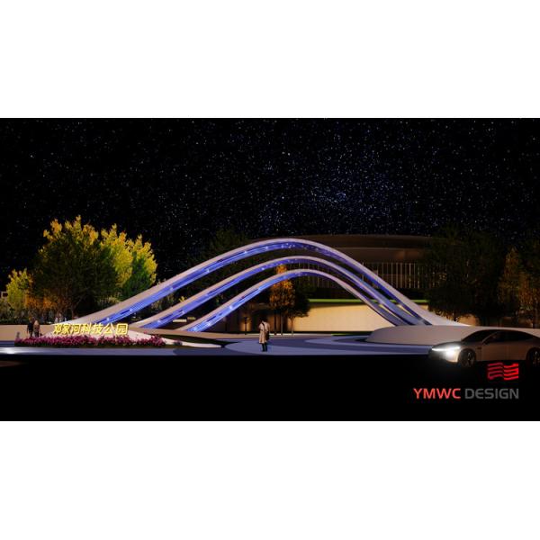 Customizable Design Modern Stainless Steel Hollowed Out Art Arch Sculpture for Outdoor