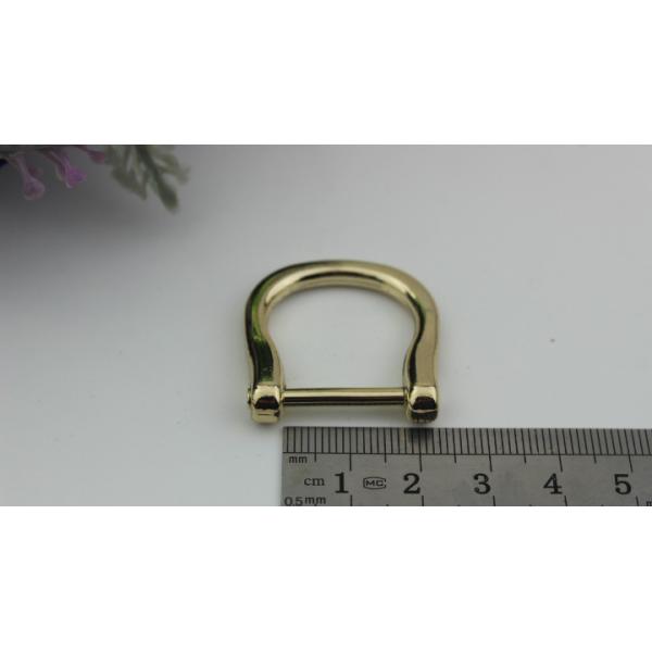 Nickel Plated Metal D Ring Buckle Bag Fittings,18MM Zinc Alloy D-ring For Handbag