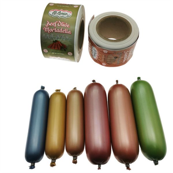 HALAL Food Grade Customized Logo Printed Nylon Sausage Casings 20-100mm Caliber for Meat Processing