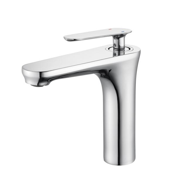 Hotel Brass Chrome Polished Farmhouse Single Handle Lavatory Basin Vanity Sink Faucet