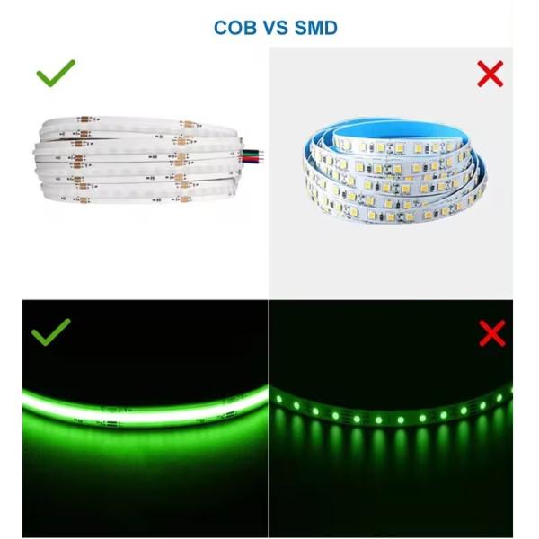 DC 24V 840LED/M LED Внутреннее освещение Гибкое Сверхяркое COB RGB LED Стриповое освещение Smart Strip Light