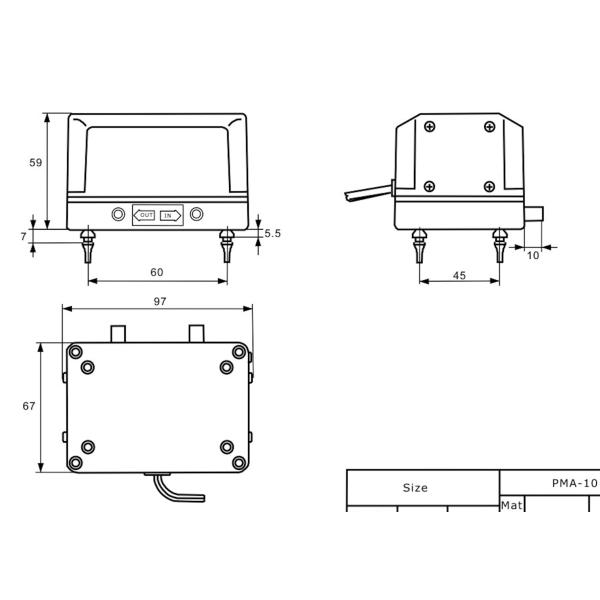 насос воздушного давления 10Л/м 220В 110В 24В 12В небольшой 25кПА для пользы воздушного матраса