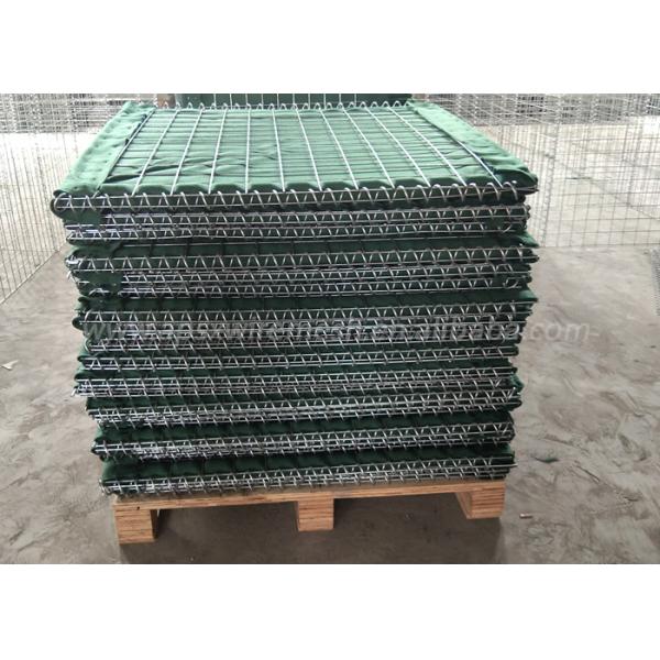 Metal Mesh Sand Wall Mil 3 Military Barrier Hesco Stainless Steel