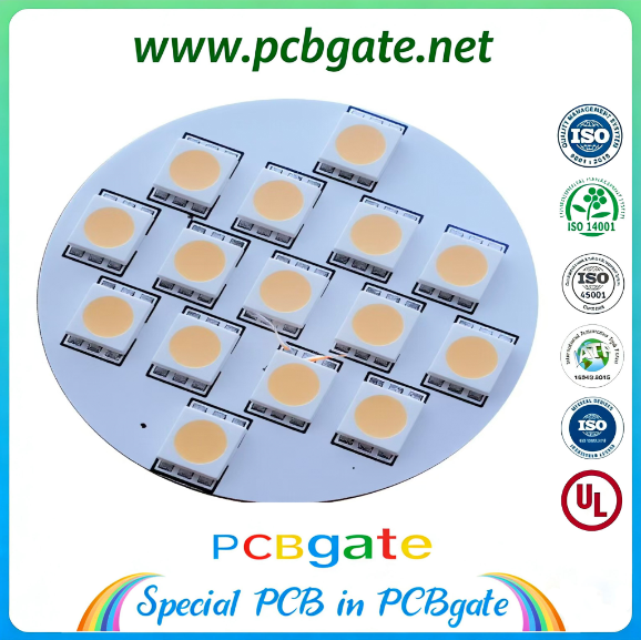 Round Multi-COB LED Aluminum PCB Module with High Thermal Conductivity for High-Power Lighting