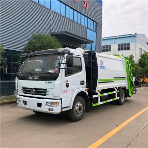 Dongfeng Pequeno compactador compactador caminhão de lixo 7m3 7cbm para área