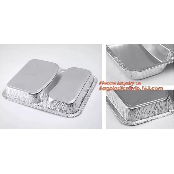 Aireline Rectangle Shaped, Disposable Aluminum Foil Pan, Take-Out Food Containers, Foil Cake Cup