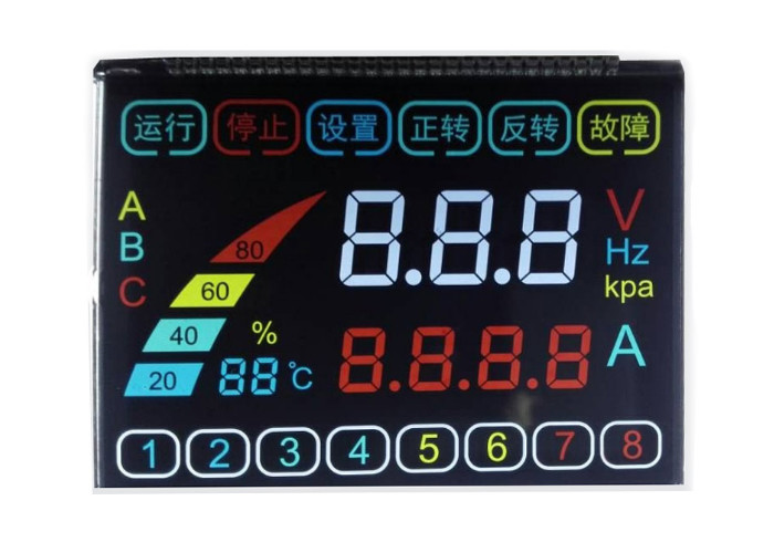 Дисплей Lcd этапа дисплея VA Lcd подгонянный модулем, круглый экран дисплея Lcd отрицательный, модуль Lcd этапа числа 14