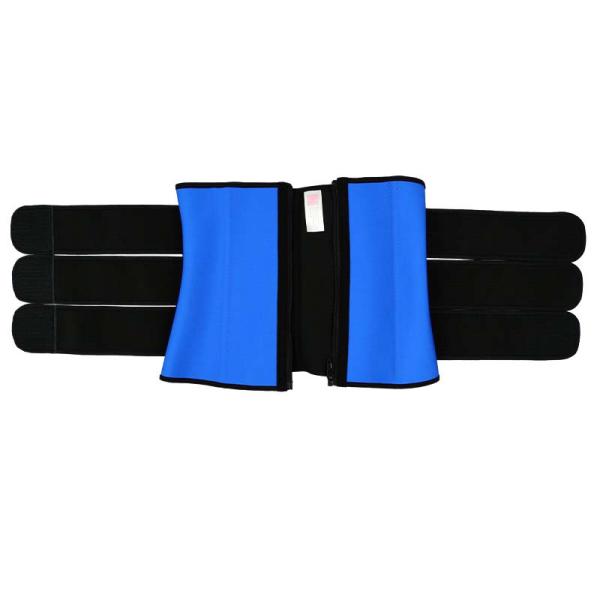 Синь тренера талии поясов молнии 3 YKK плюс тренер талии размера для более низкого живота