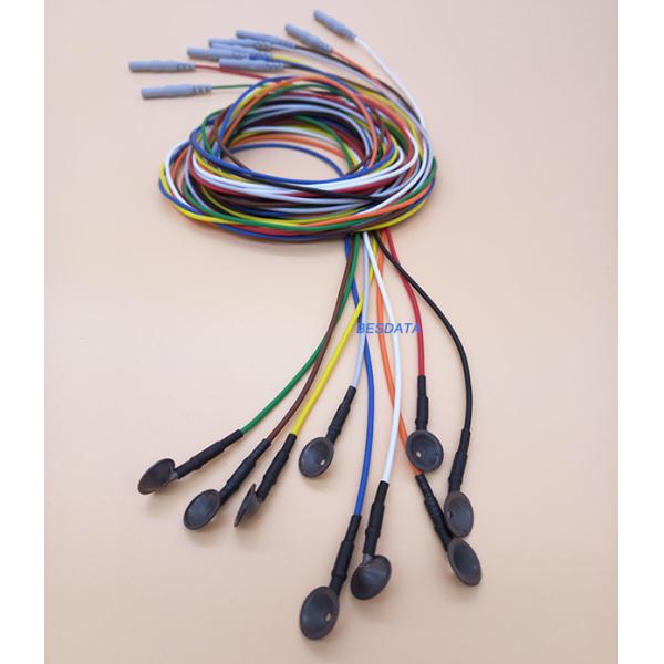 Medical Diagnosis Coated Gold Cup EEG Electrodes Electroencephalogram EEG