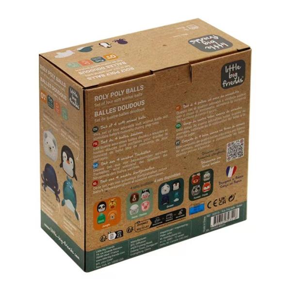 Customizable Children's Toy Folding Corrugated Paper Packaging Box Recycled Kraft Paper Transparent Window