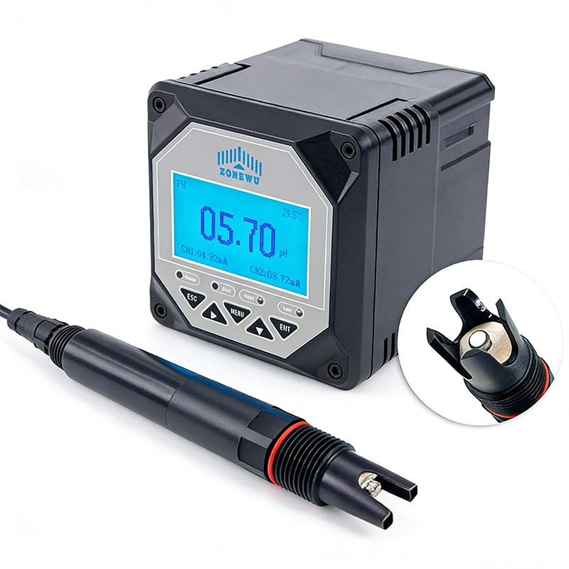 ZONEWU Submersible ORP Sensor for Water Quality with RS485 Modbus RTU Output IP68 Rating and 3/4 NPT Thread