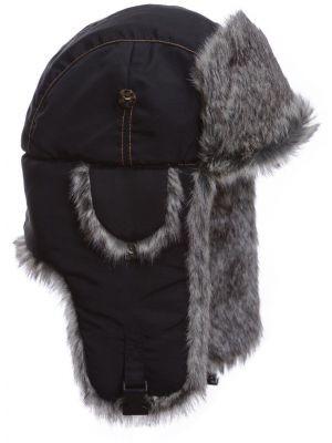 Black / Khaki Mink Fur Wool Winter Hat For Keeping Warm / Protecting Head