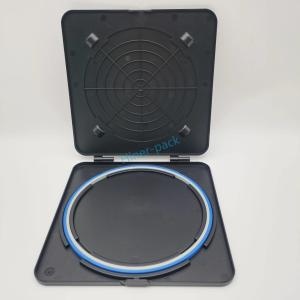 8 polegadas preto Wafer horizontal único Shipper Match Hoop Anel para Si Wafer