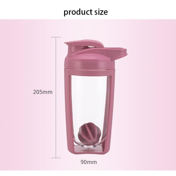Anti-corrosion Coating Equipped 650ml Plastic Shaker Bottle for Protein Sports Gym