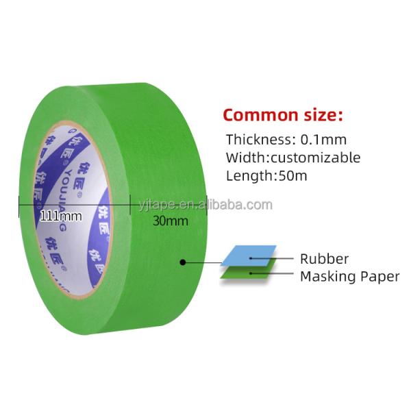 Automotive Masking Crepe Washi Paper Tape for Sharp Line Painting No Residue and Easy
