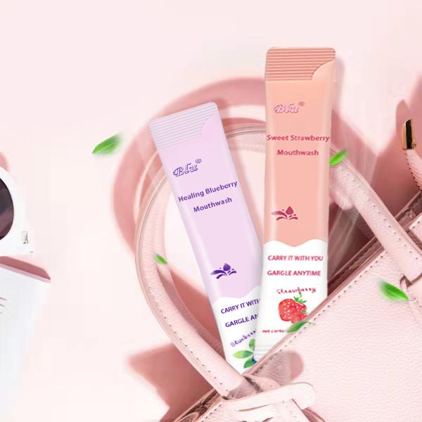 Acuñe el líquido sin alcohol del enjuague del sabor con el bolso 10ml de la bolsita