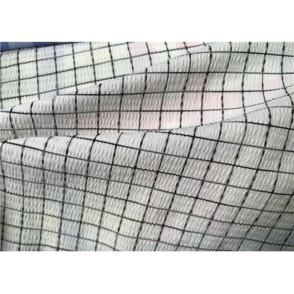 Yarn Repreve Nylon Stretch Fabric , Polyamide Woven Nylon Fabric For Yoga Wear