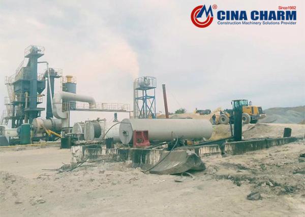 80 Ton Asphalt Batching Plant Mixing Plant Higher Heat Utilization Rate
