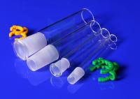 Do espaço livre puro da pureza alta do tubo de ensaio de quartzo da resistência do alcaloide boca comum à terra para o laboratório