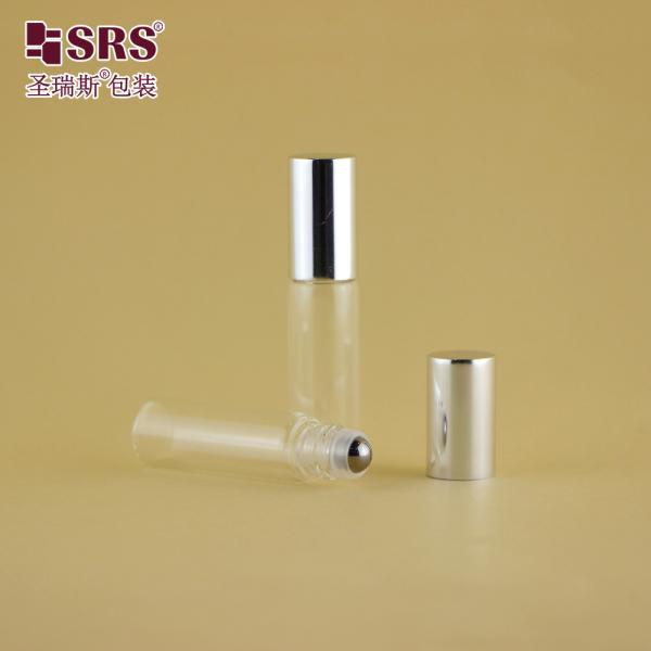 100% No Leakage Glass Roller Ball Bottle Clear 5ML For Essential Oil Perfume