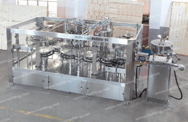 Fruit Pulp Bottle Capping Beverage Filling Machine 20000BPH 10kw