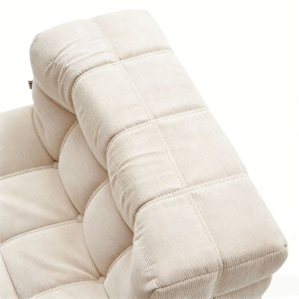 Luxury Modern Brown Vacuum Compression Sofa For Living Room Single 1 Seat Modular Sofa Couch