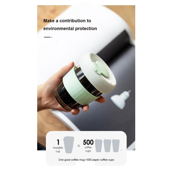 1-Piece Customized Logo Borosilicate Insulated Coffee Cup Tumbler for Water Bottle