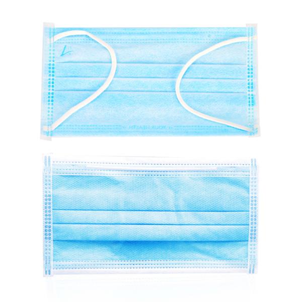 Protective 3 Ply Non Woven Face Mask For Medical Hospital Room Cleaning