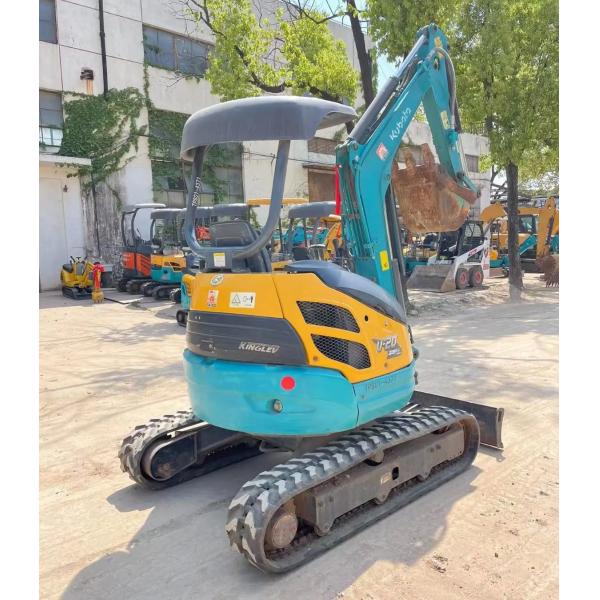 Temps de travail réduit Kubota U-20 Excavateur à rouleaux d'occasion avec soupape hydraulique d'origine