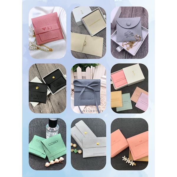 Jewelry Pouch in Luxury Style with Custom Printed Logo and Gold String