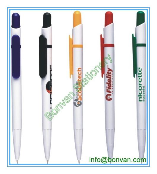 full color printed pen, CMYK printed plastic pen for logo advertising