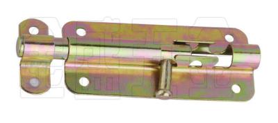 Brass Plated Iron Tower Bolt Lock With Pin 100mm 118mm Size OEM / ODM Available