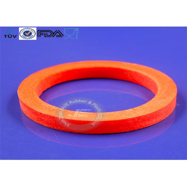 Heat Stabile Molded Silicone Parts , Reusable Silicone O Ring Gasket
