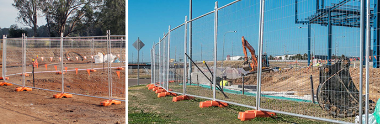 Galvanized Removable Mobile Temporary Security Fence For Construction Events 6*9ft