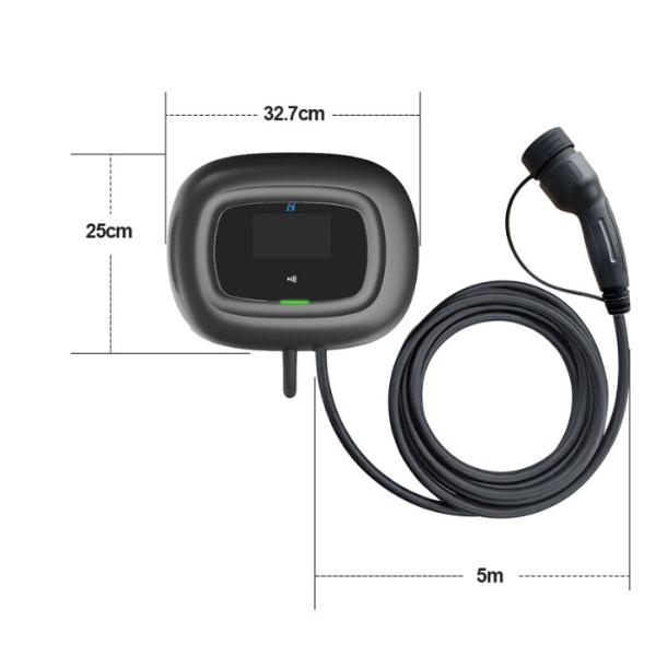 Заряжатель 32A трехфазное 22KW электротранспорта Wallbox GBT 3.7KW 7KW