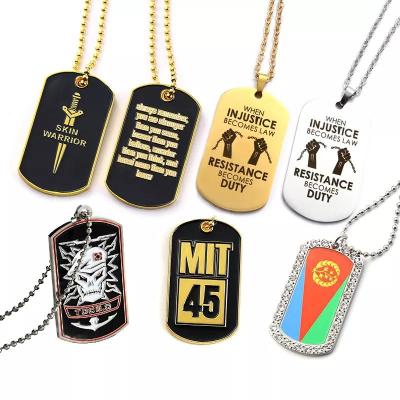 30mm Custom Dog Tag Soft Hard Enamel Dog ID Tags Engraved Zinc Alloy