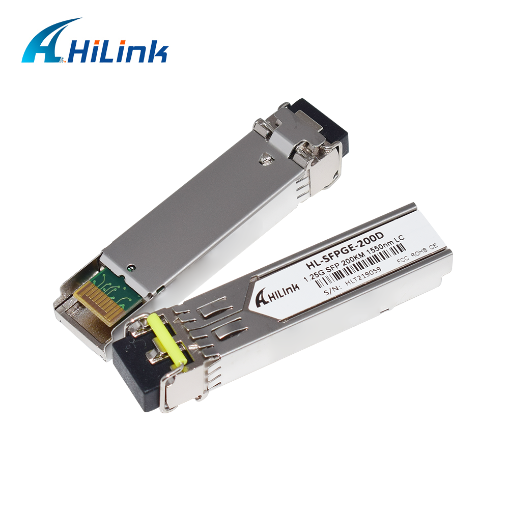 Длинное расстояние 200 км 1000BASE-ZX 1.25G SFP-передатчик 1550nm 200 км SMF