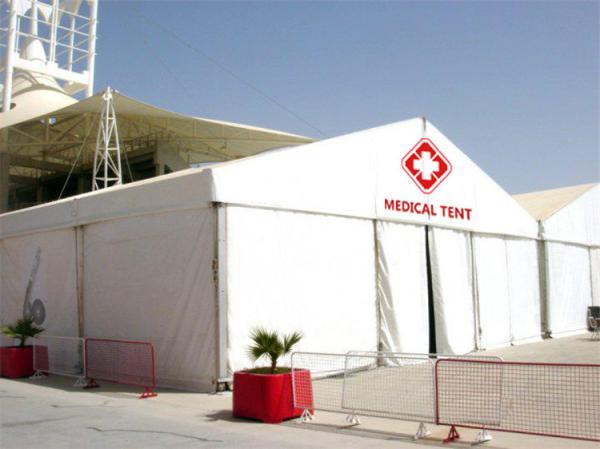 White Water Proof Hospital Tent Isolation Emergency Shelter 20x50 Aluminum Frame