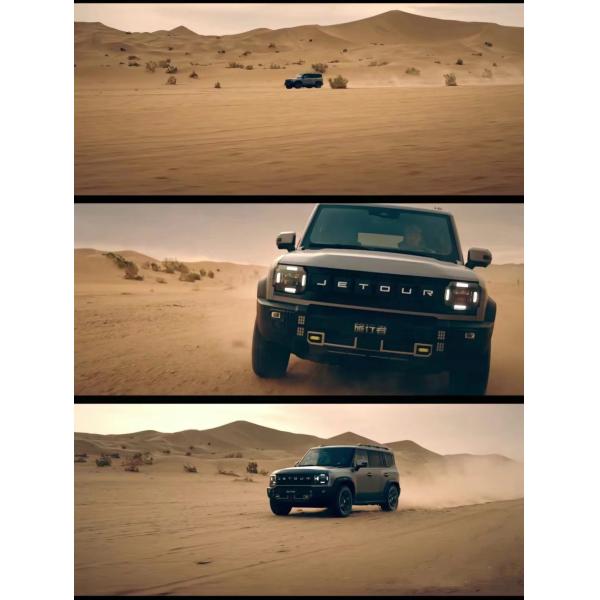 2024 Chery Jetour Traveler SUV Interior oscuro Turbo Motor AWD Drive Caballero Negro Coche modificado para diversión y viajes fuera de carretera