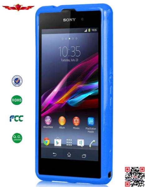 Hot Selling Colorful TPU Cover Case For Sony Xperia Z1 Mini Z1S Soft Durable High Quality