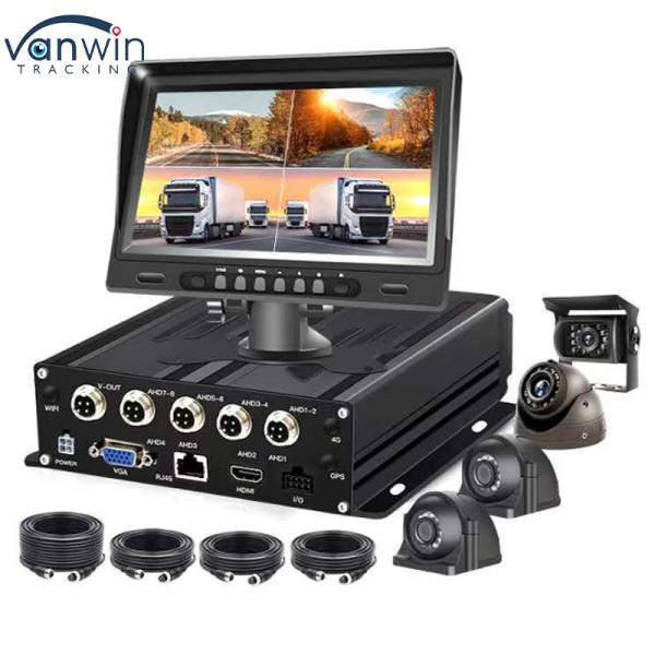 1080P 4CH MDVR デジタルビデオレコーダー 4G SIM WiFi GPS ビデオ 車両 トラック CCTV カメラ システム DVR