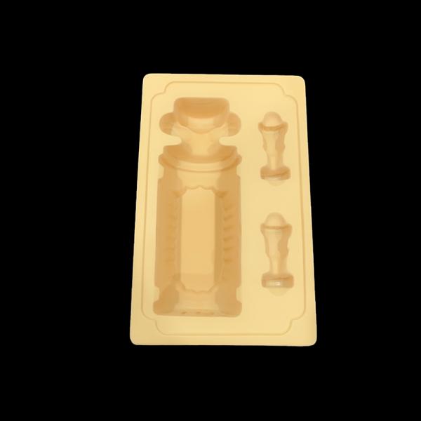 Custom Flocked PET Wine Bottle Tray for Secure Packaging