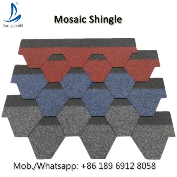 Factory Sale Chinese Villa Color Roof Shingles, Asphalt Roof Shingle Tiles Price In Philippines