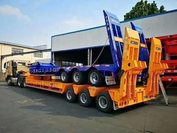 Customizable Steel Multi Axis CIMC Lowbed Semi-Trailer Truck Trailers