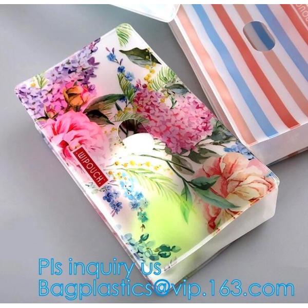 Zip lock frosted plastic slider PVC zipper packing bag for underwear / clothing / cosmetic, slider bag makeup zipper bag