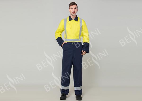 Double Stitching Safety Work Clothes High Visable Orange Jacket Bib Pants Suit