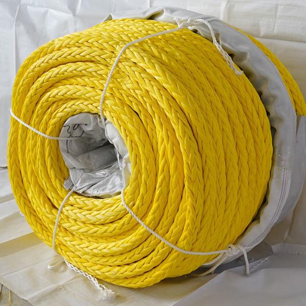 High Strength 10mm 12mm 12 Strand Uhmwpe Fiber Braid Line Marine Sail Rope Yacht