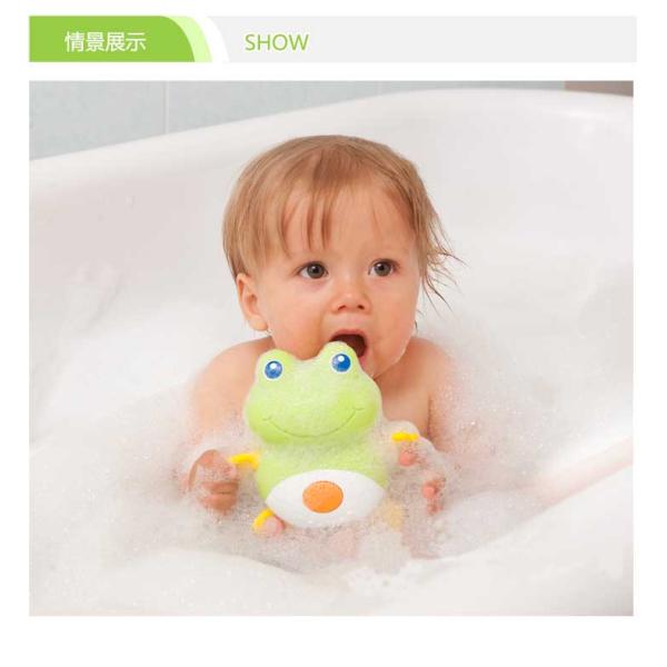 British Fun 0-3 years baby infant swimming bath dabble naughty little frog bath toy