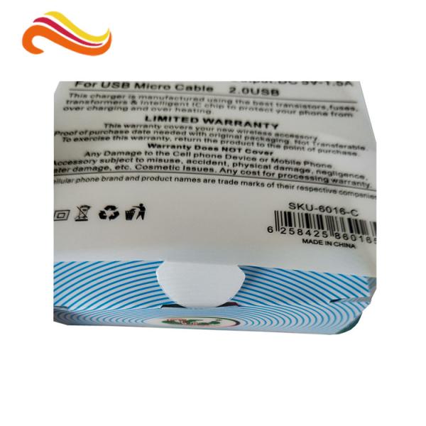 Коробка CMYK раковины ЛЮБИМЦА кабеля 0.50mm заряжателя пластиковая